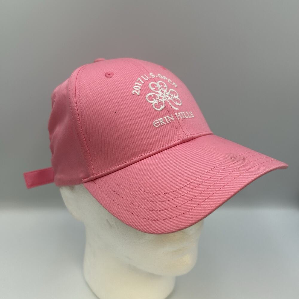 US Open 2017 Erin Hills USGA Member Pink Golf Hat Cap Adjustable Strap Casual